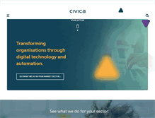 Tablet Screenshot of civica.com