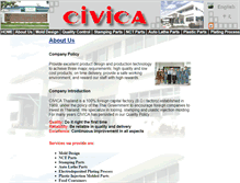 Tablet Screenshot of civica.co.th